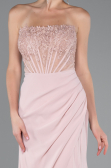 Robe De Soirée Longue Poudre ABU5001
