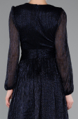 Robe de Cérémonie Courte Bleu Marine ABK2376