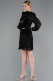 Robe de Cérémonie Courte Noir ABK2376