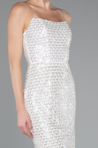 Robe De Cérémonie Midi Blanc ABK2260