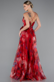 Robe de Soirée Longue Rouge ABU5053