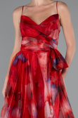 Robe de Soirée Longue Rouge ABU5053