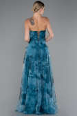 Robe De Soirée Longue Vert Pétrole ABU3360