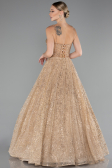 Robe De Soirée Longue Or ABU3839