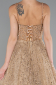 Robe De Soirée Longue Or ABU3839