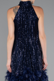 Tenue de Soirée Courte Bleu Marine ABK2348