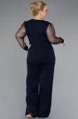 Robe De Invitation Grande Taille Longue Bleu Marine ABT131