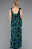Robe De Soirée Grande Taille Longue Vert ABU5018