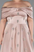 Robe De Soirée Grande Taille Satin Longue Vison ABU4998