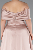 Robe De Soirée Grande Taille Satin Longue Vison ABU4998