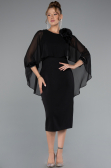 Robe de Cérémonie Midi Noir ABK2382