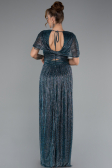 Robe de Soirée Longue Vert Pétrole ABU5098