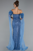 Robe de Soirée Longue Indigo ABU5100