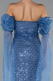 Robe de Soirée Longue Indigo ABU5100