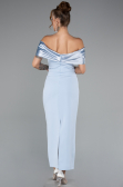 Robe De Soirée Midi Bleu clair ABK2212