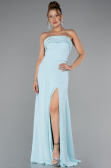 Robe de Soirée Longue Mousseline Menthe ABU5108