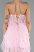 Robe De Soirée Longue Poudre ABU5071