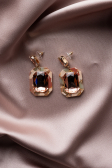 Boucle d'Oreille Rose BJ1037
