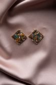 Boucle d'Oreille Vert BJ1040