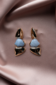 Boucle d'Oreille Bleu BJ1042