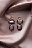 Boucle d'Oreille Lilas BJ1043