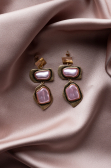 Boucle d'Oreille Rose BJ1043