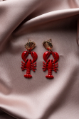 Boucle d'Oreille Rouge BJ1045