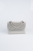 Sac de Soirée Luxe Plâtre Argent V934
