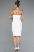 Robe de Cérémonie Courte Blanc ABK2362