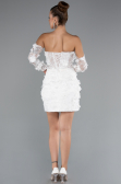 Robes de Mariage Mini Blanc ABG130