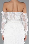 Robes de Mariage Mini Blanc ABG130