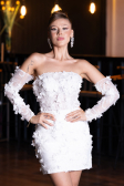 Robes de Mariage Mini Blanc ABG130