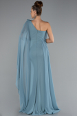 Robe de Soirée Longue Mousseline Menthe ABU5144