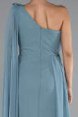 Robe de Soirée Longue Mousseline Menthe ABU5144