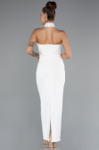 Robe de Soirée Midi Blanc ABK2399