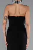 Robe de Soirée Midi Noir ABK2399