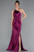 Robe de Soirée Longue Couleur Cerise ABU5022