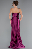 Robe de Soirée Longue Couleur Cerise ABU5022