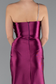 Robe de Soirée Longue Couleur Cerise ABU5022
