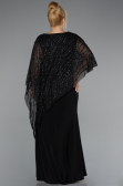 Robe Grande Taille Longue Noir ABU5158