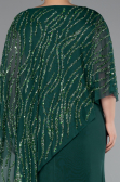Robe Grande Taille Longue Émeraude ABU5158