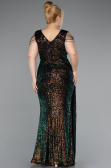 Robe De Soirée Grande Taille Longue Rinçage ABU4886