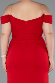 Robe De Soirée Grande Taille Longue Rouge ABU5156