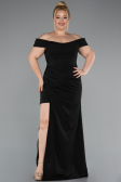Robe De Soirée Grande Taille Longue Noir ABU5156