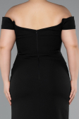 Robe De Soirée Grande Taille Longue Noir ABU5156