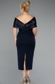 Robe De Invitation Grande Taille Midi Bleu Marine ABK2400