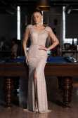 Robe de Soirée Longue Or ABU5132
