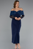 Robe de Cérémonie Midi Bleu Marine ABK2406