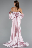 Robe de Soirée Longue Perlé Poudre ABU5169