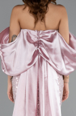 Robe de Soirée Longue Perlé Poudre ABU5169